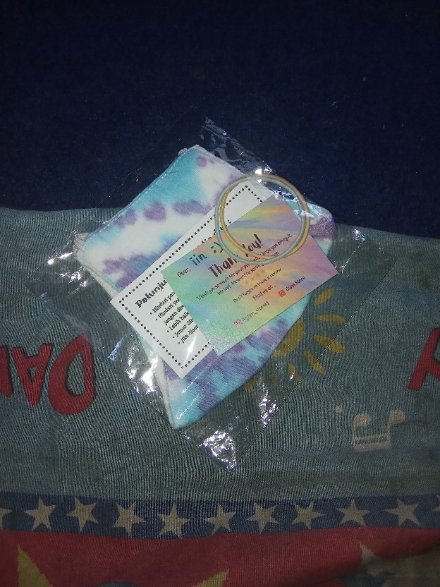 [buy 1 Get 1] Masker Tie Dye Hijab / Non Hijab 2ply Masker Earloop (bisa Pilih Warna)