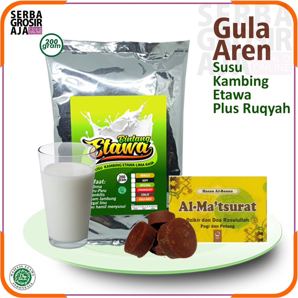 

Susu Kambing Etawa Gula Aren Plus Buku Ruqyah Mandiri Mengobati Ashtma Ganguan Paru Paru Pegal Linu Bronkhitis dan Baik Untuk Ibu Hamil Menyusui dan Anak Nak dan Remaja 200 gram Bisa COD