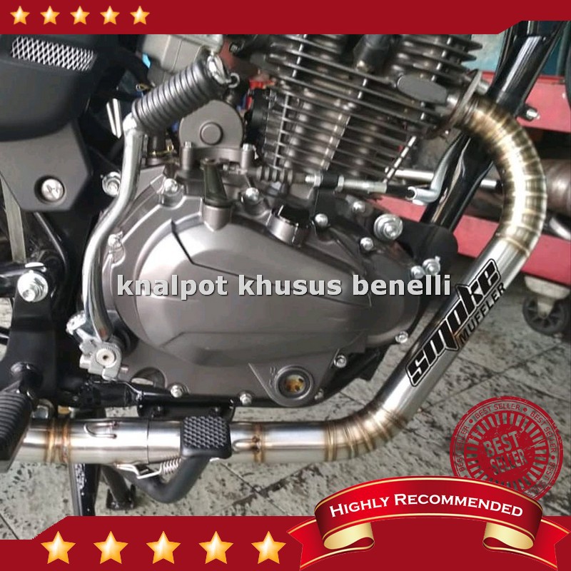 Jual leher header Benelli cafe racer 152 cc