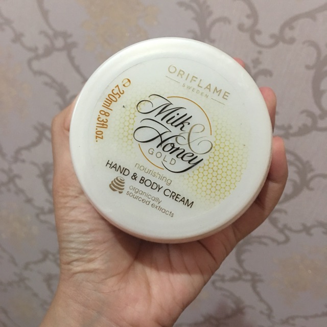 Oriflame hand body lotion milk honey