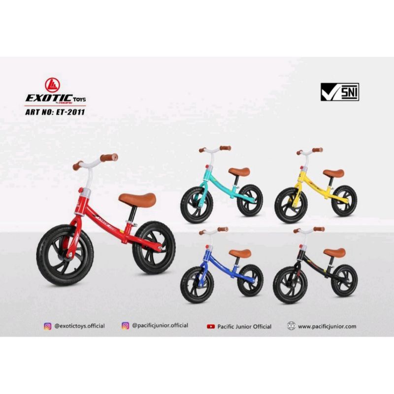 Sepeda Keseimbangan Anak Balance Bike Ride On Anak Push Bike 12 Inch Exotic ET-2011Aviator AT-7901 Sepeda