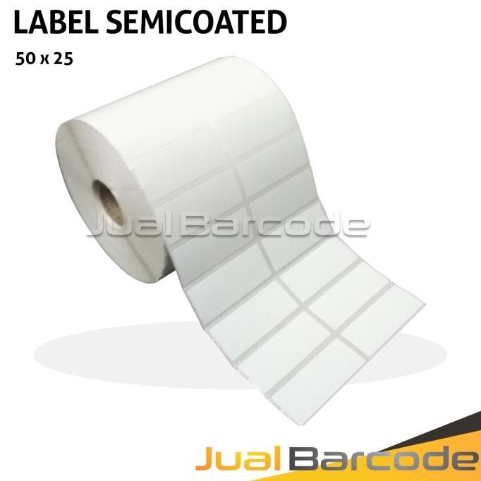 

(BISA COD) Label Semicoated 50 x 25 mm Stiker Barcode 2 Line Core Kecil SPECIAL Kode 1130