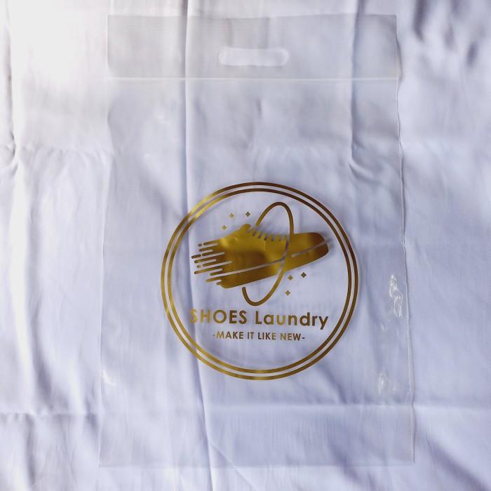 Plastik Sepatu Laundry Klip Zip Lock