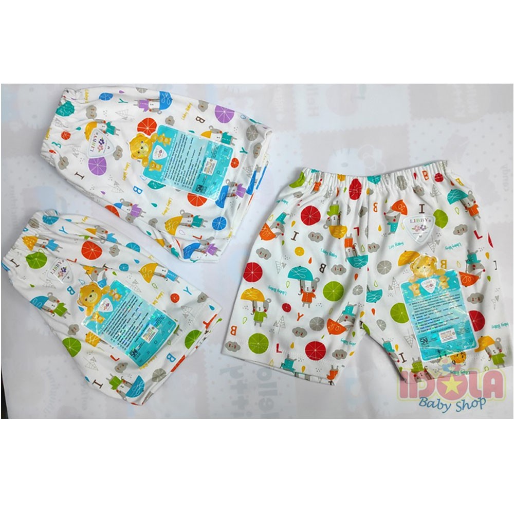 Celana Pendek Libby Mouse Umbrella 3pcs Size 0-6m 4-6kg