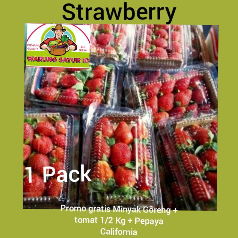 

STRAWBERY PER PACK/BUAH ONLINE/BUAH SEGAR/BUAH BUAHAN