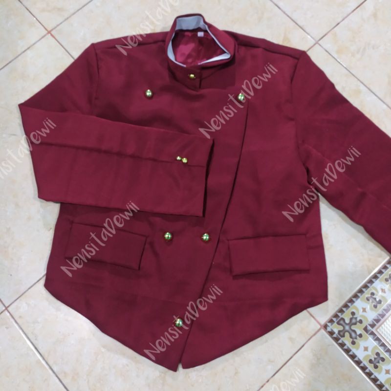 Beskap Solo / Warna Merah Maroon