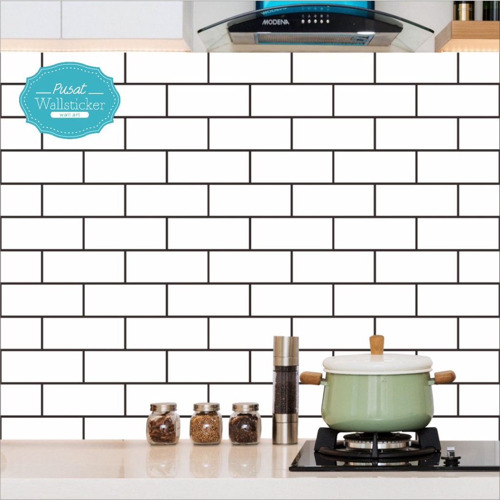 ST - Stiker Tegel Dapur / Sticker Kitchen / Motive Batu Bata