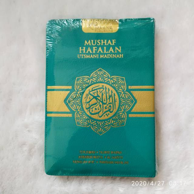 Al-Quran Hafalan Utsmani Madinah A6 Resleting | Mushaf Terjemah dan Tajwid Warna - Maana Publishing