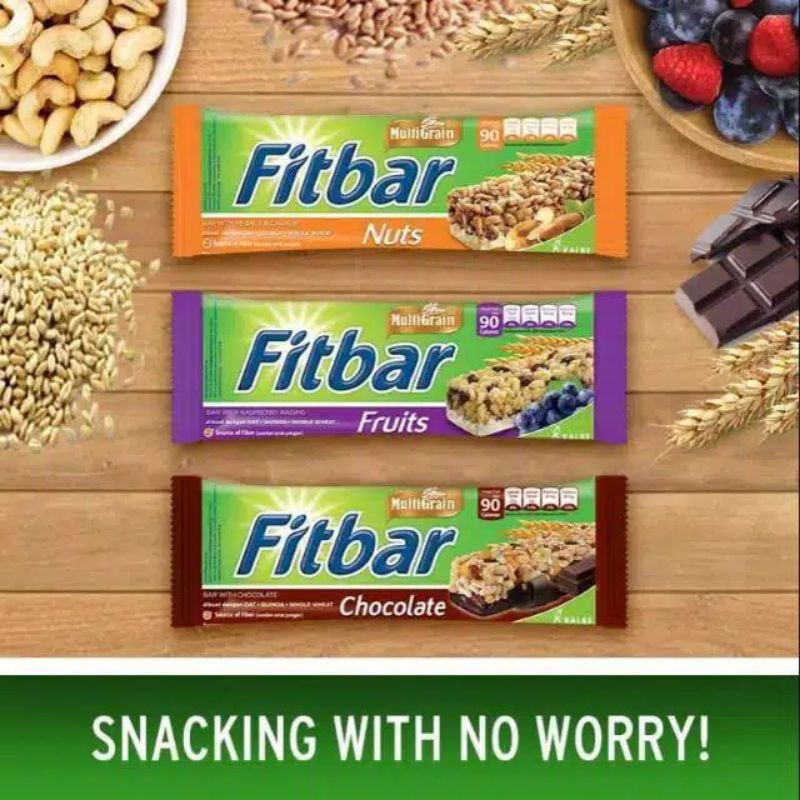 

snack sehat Fitbar coklat / nuts / fruits