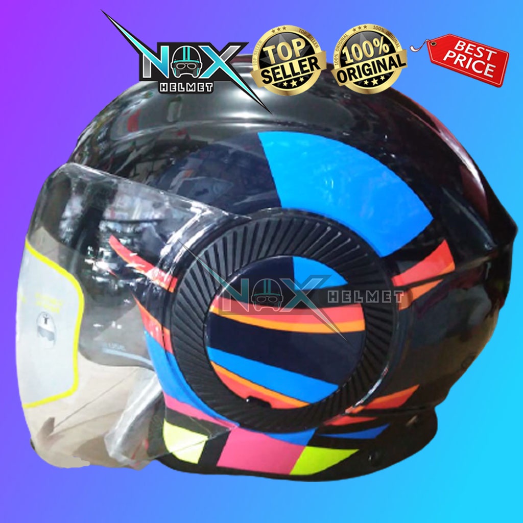 Helm Half Face AGV ORBYT Sun & Moon 46 Double Visor (Ongkir 2 kg)