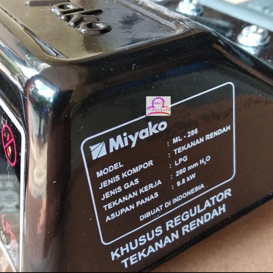 MIYAKO Kompor Industrial Tekanan Rendah ML 286 - Garansi Resmi 1 tahun