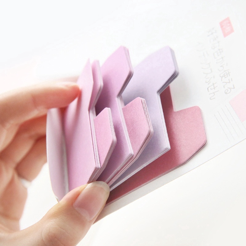 60sheets/lot Watercolor Gradient Japanese Sticky Note Memo Pad