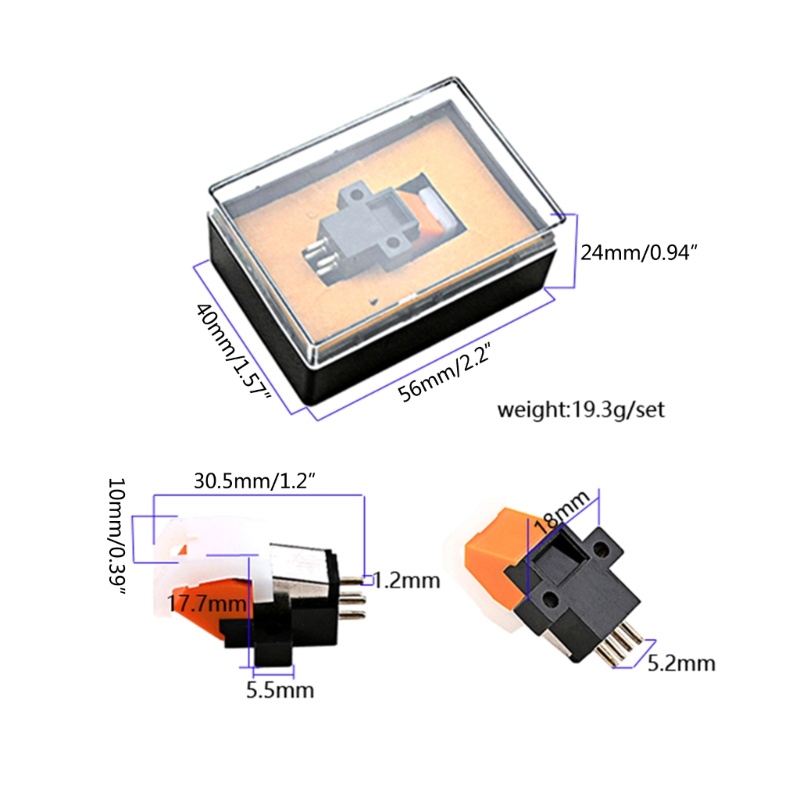 Zzz Cartridge Stylus Magnetik Pengganti Untuk Pemutar Piringan Hitam / Phonograph