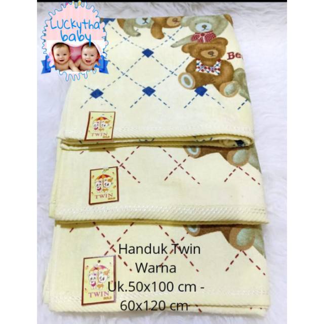 Handuk twin gold / handuk bayi / handuk baby twin / handuk bayi lembut