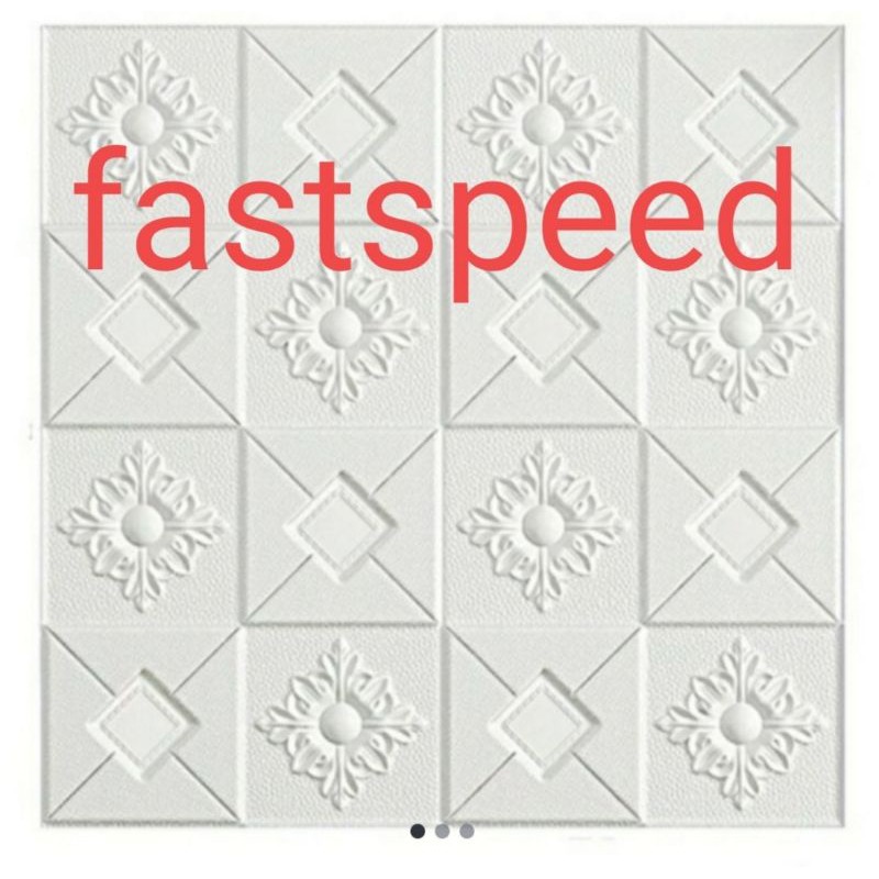 Wallpaper dinding dan plafon 3D foam batik kristal-vienna