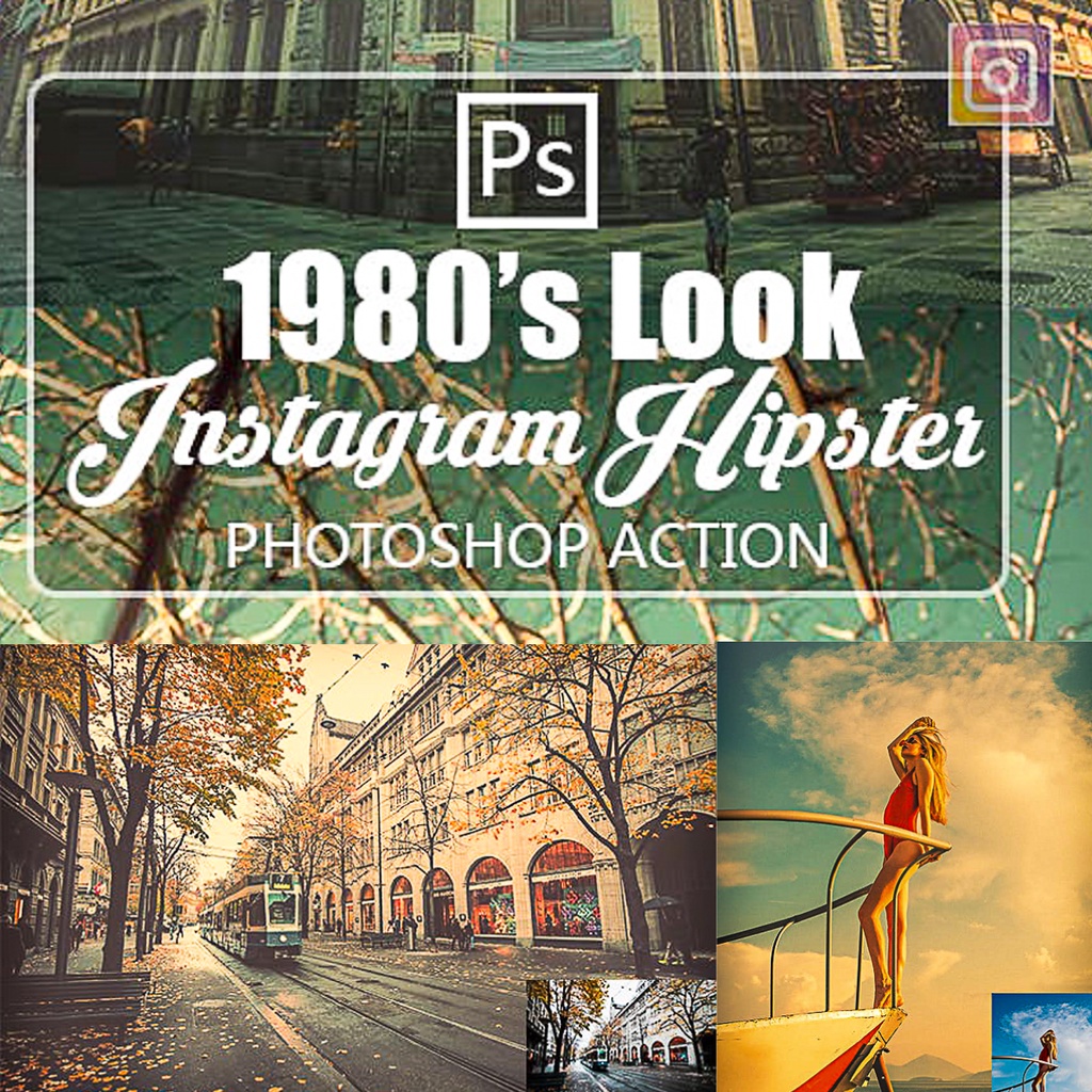 Instagram Hipster 1980 Look Photoshop Action