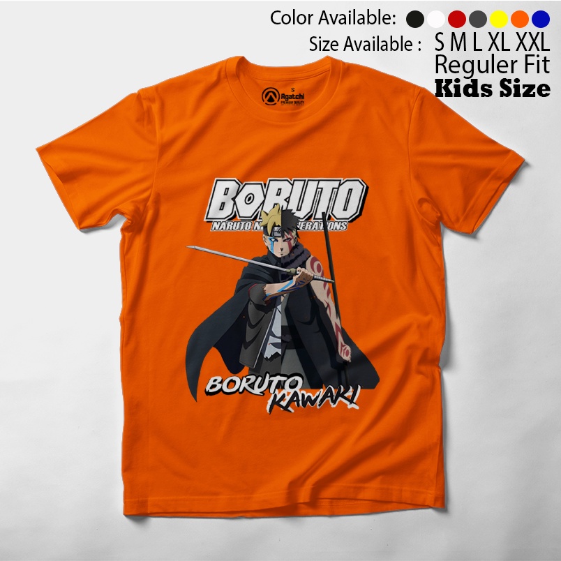 Baju Kaos Atasan Anak Laki-laki Distro Anime Boruto Naruto Next Generations - Boruto X Kawaki