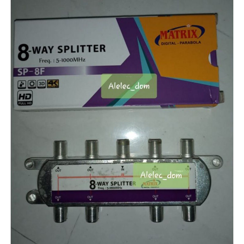 Splitter Tv 4way 6way 8way / Spliter