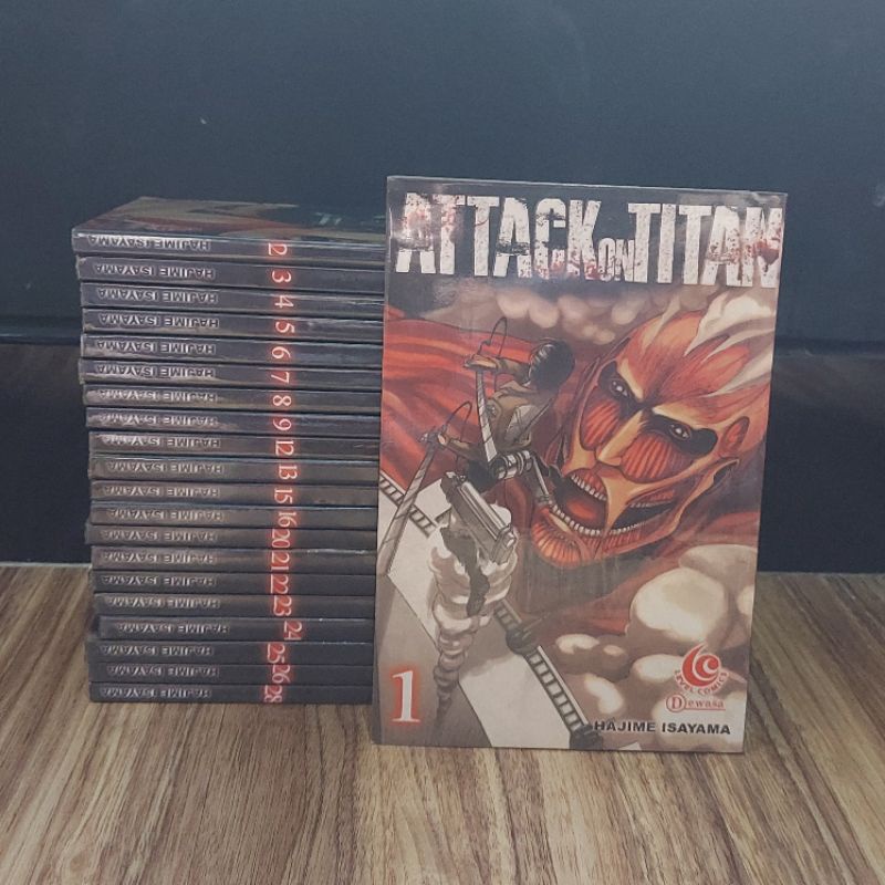 Komik Attack on Titan Set 1-9,12,13,15,16,20-26,28 Ori Level Comics