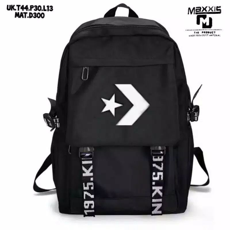 Tas Sekolah Anak Laki Laki Sd Smp Sma Backpack Ransel tutup maxxis Cowok Cewek Backpack Sekolah Kuliah Kerja-1