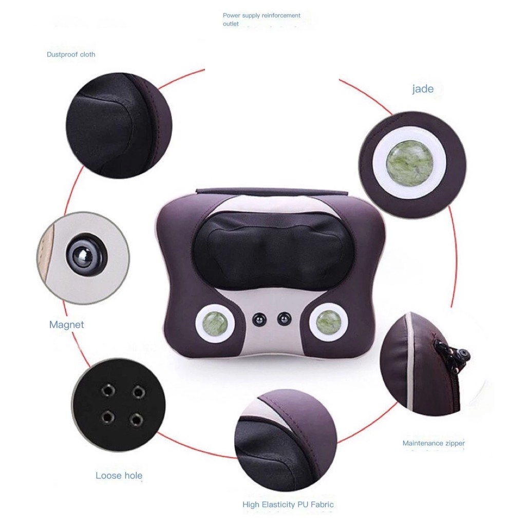 Premium Massage Pillow Bantal Pijat Elektrik with Controller