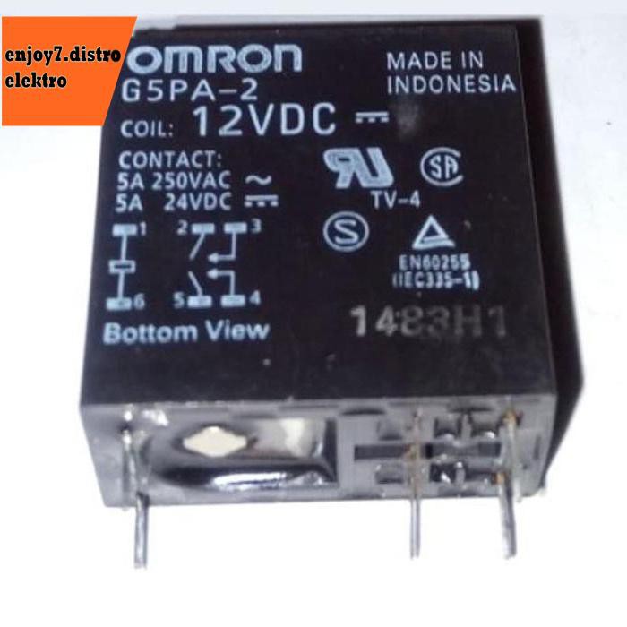 Relay 24V DC original merk OMRON G5PA-2 24VDC Bishele88 Ayo Order
