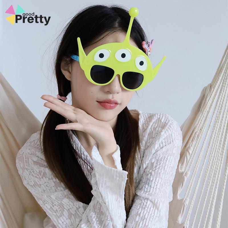 Kartun Lucu Modeling Tiga Kacamata -Kacamata Personalisasi Kacamata Lucu Kacamata Dekorasi Foto - PD