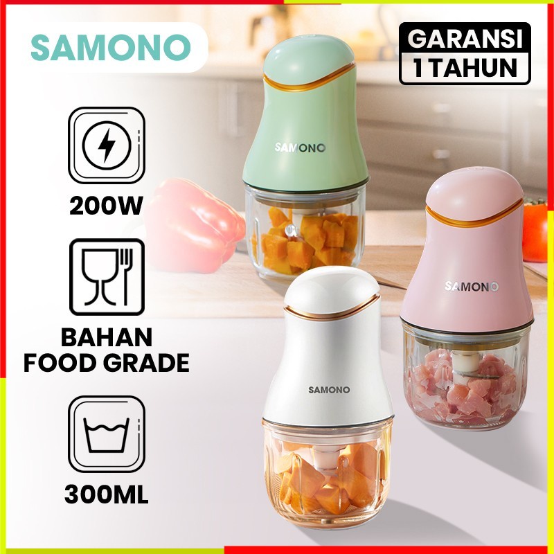 FOOD PROCESSOR SAMONO 300ML SW099 FOOD PROCESSOR PROSESSOR PROSESOR MPASI BAYI MINI COSMOS PHILIPS P