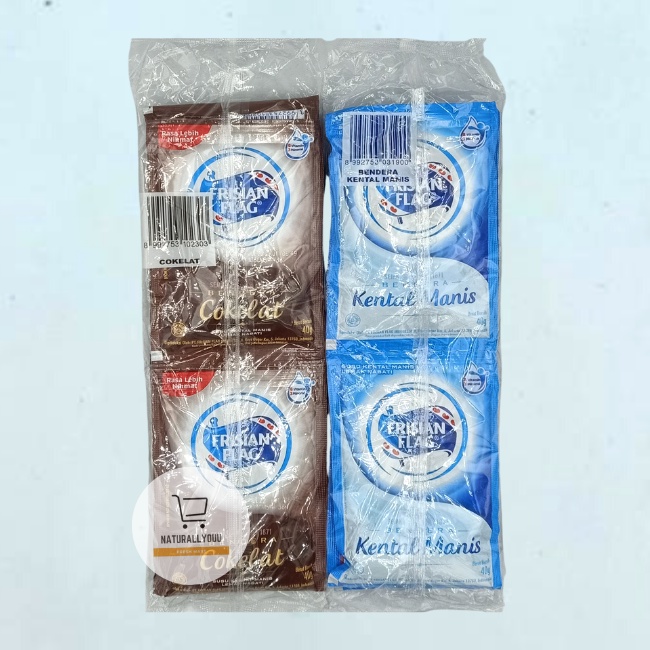 Frisian Flag Susu Kental Manis Sachet Coklat / Vanila