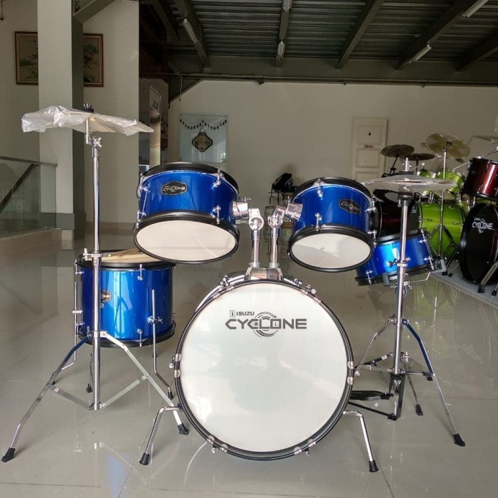 Drum Junior Exclusive ISUZU CYCLONE Drum Set Anak Drum kid Lengkap