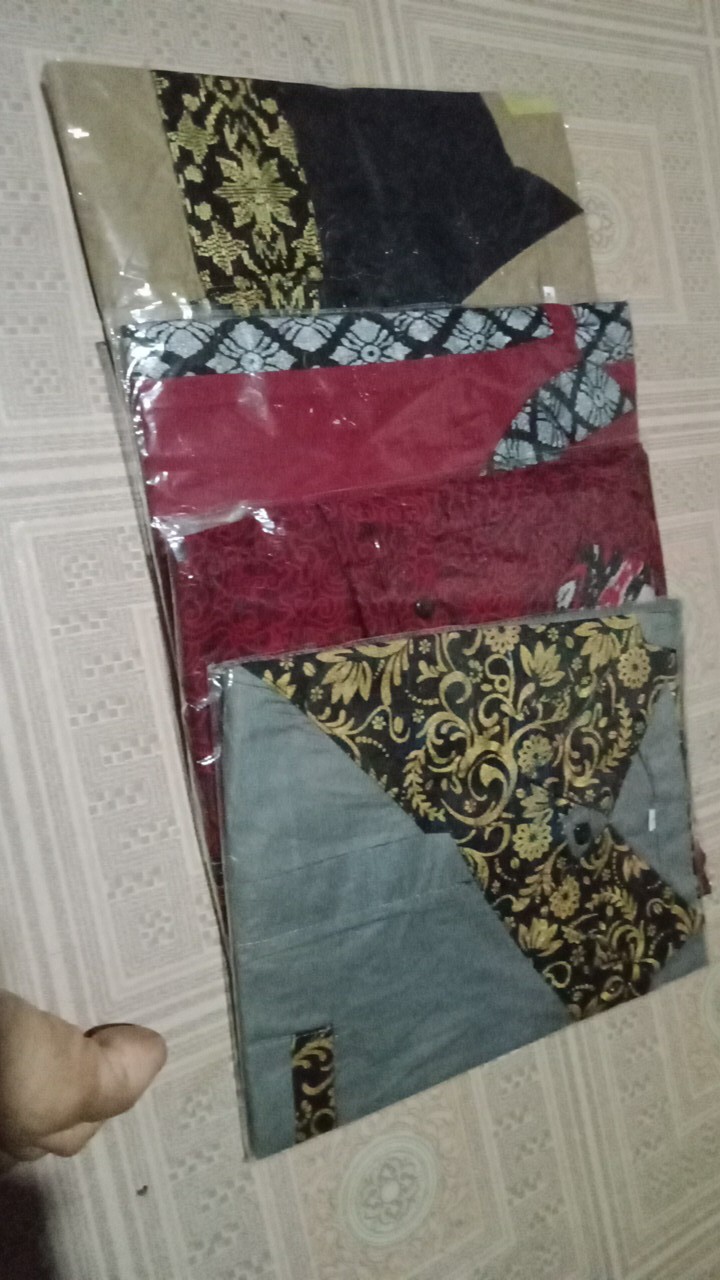 New Arrival Distro Batik Sogan Hrb026 Kenongo Kemeja Batik Pekalongan M L Xl