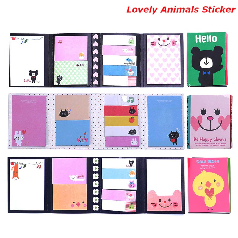 

INDORETAIL | Baru Kedatangan Indah memo pad Hewan Sticker Bookmark Titik Marker Memo Flags Sticky