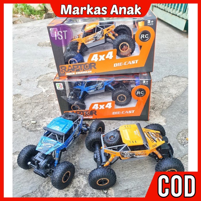 Mainan Anak Anak Umur 3 4 5 6 Tahun Diecast mobil Mobilan Balap Balapan  offroad Ada lampu rc remote