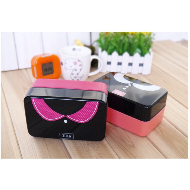 Kotak bekal Fashion lunch Box | Kotak makan lucu 15x8x7