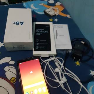 Samsung galaxy a8 plus full set ram 6 gb rom 64gb buat