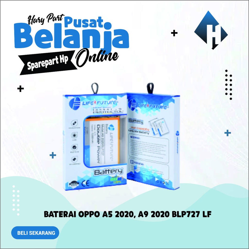 Baterai Oppo A5 2020 / A9 2020 Baterai BLP727 Life Future