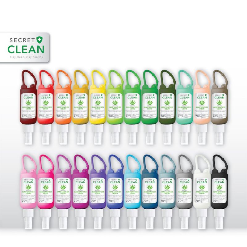 Secret Clean Hand Sanitizer Gel/Liquid 60ml Free Silicone Case