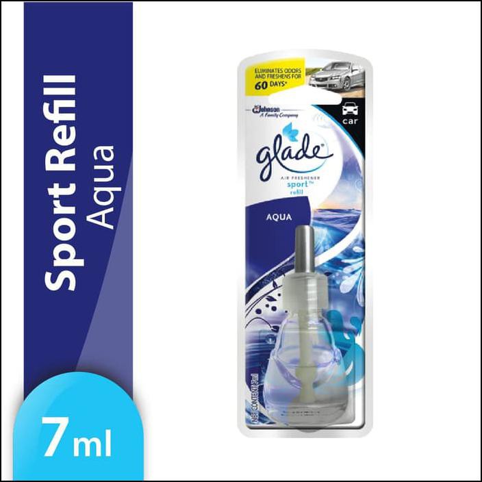 GLADE SPORT AQUA REFILL 7ML - PENGHARUM MOBIL