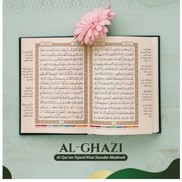 MUSHAF MADINAH AL - GHAZI AlQuran Khat Standar Madinah - TAJWID WARNA (SYAAMIL QURAN) Ukuran A5