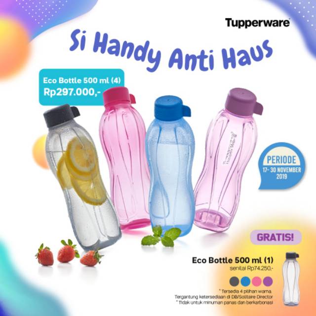 Tupperware eco bottle 500 ml