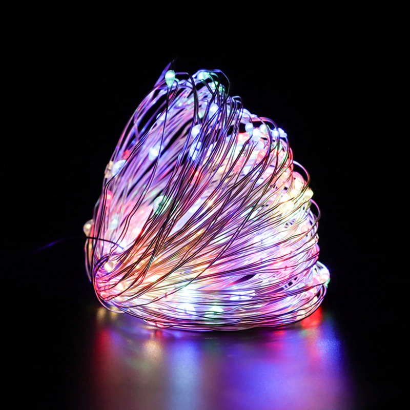 LAMPU HIAS TUMBLR LED KELAP KELIP WARNA WARNI LIGHT RAINBOW KAWAT HIASAN DINDING DEKORASI RUMAH BALON PVC CANTIK FREE BATERAI SILVER WIRE FAIRY HOME CHRISTMAS DECORATION HOLIDAY LIGHTING TWINKLE WEDDING