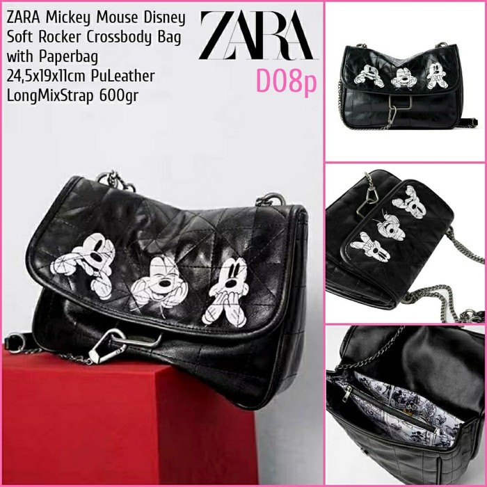 TAS ZARA SELEMPANG MICKEY MOUSE TAS WANITA IMPORT PREMIUM