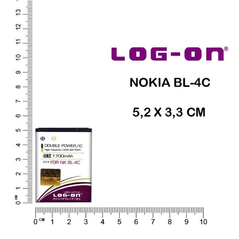 battery Baterai Double Power Kotoni Nokia BL5C baterai log-on Nokia 5C BL5C BL-5C 3650 1100 6630 6822 7610 N70 N71 N72 double power logon log on