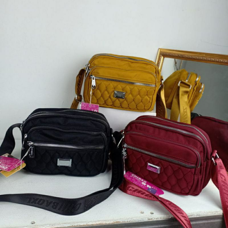 Tas selempang wanita chibao imoport bhn kanvas 00372