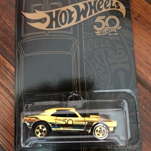 Hotwheels Camaro Gold Black Error Ban Depan