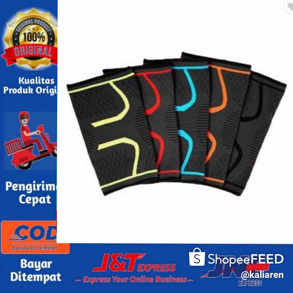 [BISA COD] Knee Support Brace Nylon Deker Lutut Knee Pad Pelindung Lutut Compression Pad Elastis