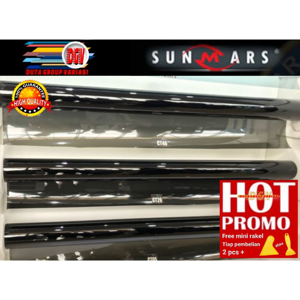 20% kaca film mobil rumah  ruko  kantor  sun mars type super black terbaik olriginal