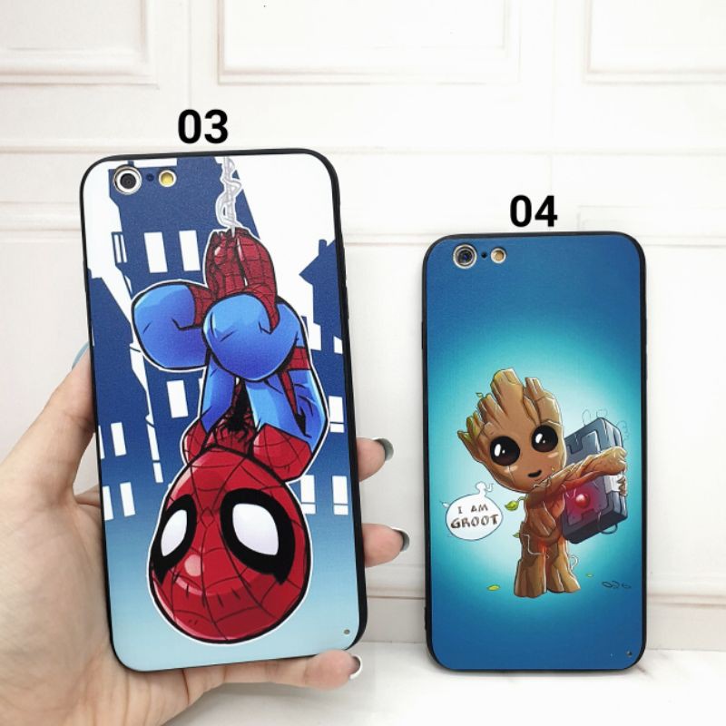 SAMSUNG A510 A520 A5 2016 2017 A6 2018 A6 PLUS A750 A7 2018 - MINI HERO SoftHard Case Marvel Cartoon