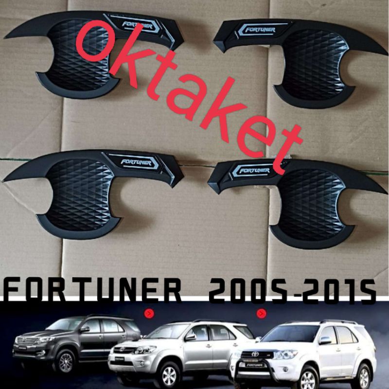 cover outer Fortuner lama old grand new 2005-2015 sporty diamond full hitam