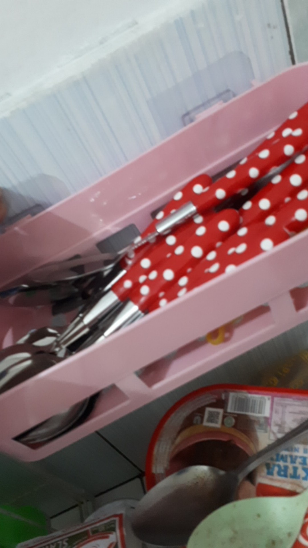 Sendok Polkadot Isi 12 Pcs Murah
